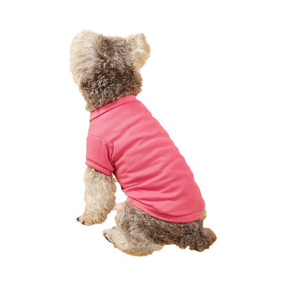 Breathable Dog T-shirt Solid Comfortable Thin Vest For Dogs Cute Summer Pet Clothes Dog Vest Tops Pet Supplies