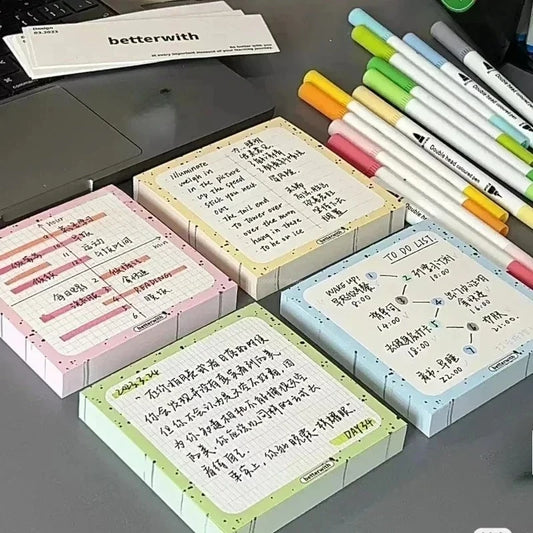 100 Pads/Pack Sticky Note Inches Posted it Sticky Note Pads Notepads Posits School Stationery office Supplies back to school