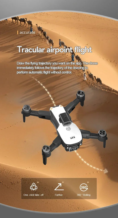 Lenovo S2S Mini Drone 8K HD Professional 4K Dual Camera Obstacle Avoidance Brushless Motor Foldable Rc Quadcopter Toys Gift