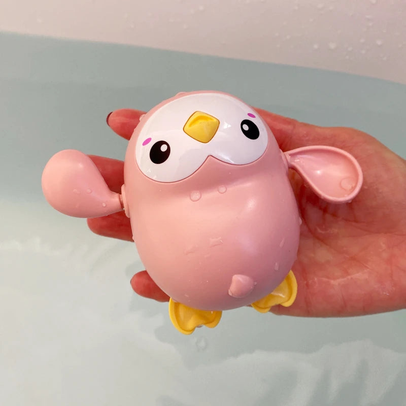 New Summer Bathroom Bath Shower Baby Clockwork Swimming Children Play Water Cute Little Duck Bathing Bathtub Toys For Kid Gifts