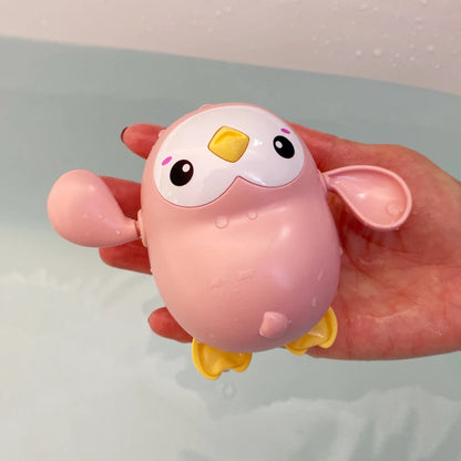 New Summer Bathroom Bath Shower Baby Clockwork Swimming Children Play Water Cute Little Duck Bathing Bathtub Toys For Kid Gifts