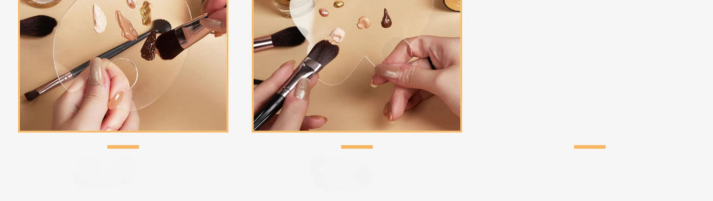 Acrylic Nail Artn Makeup Palette Eye Shadow Stick Gel Foundation Cream Eye Shadow Stick Nail Art Cosmetic Manicure Tools