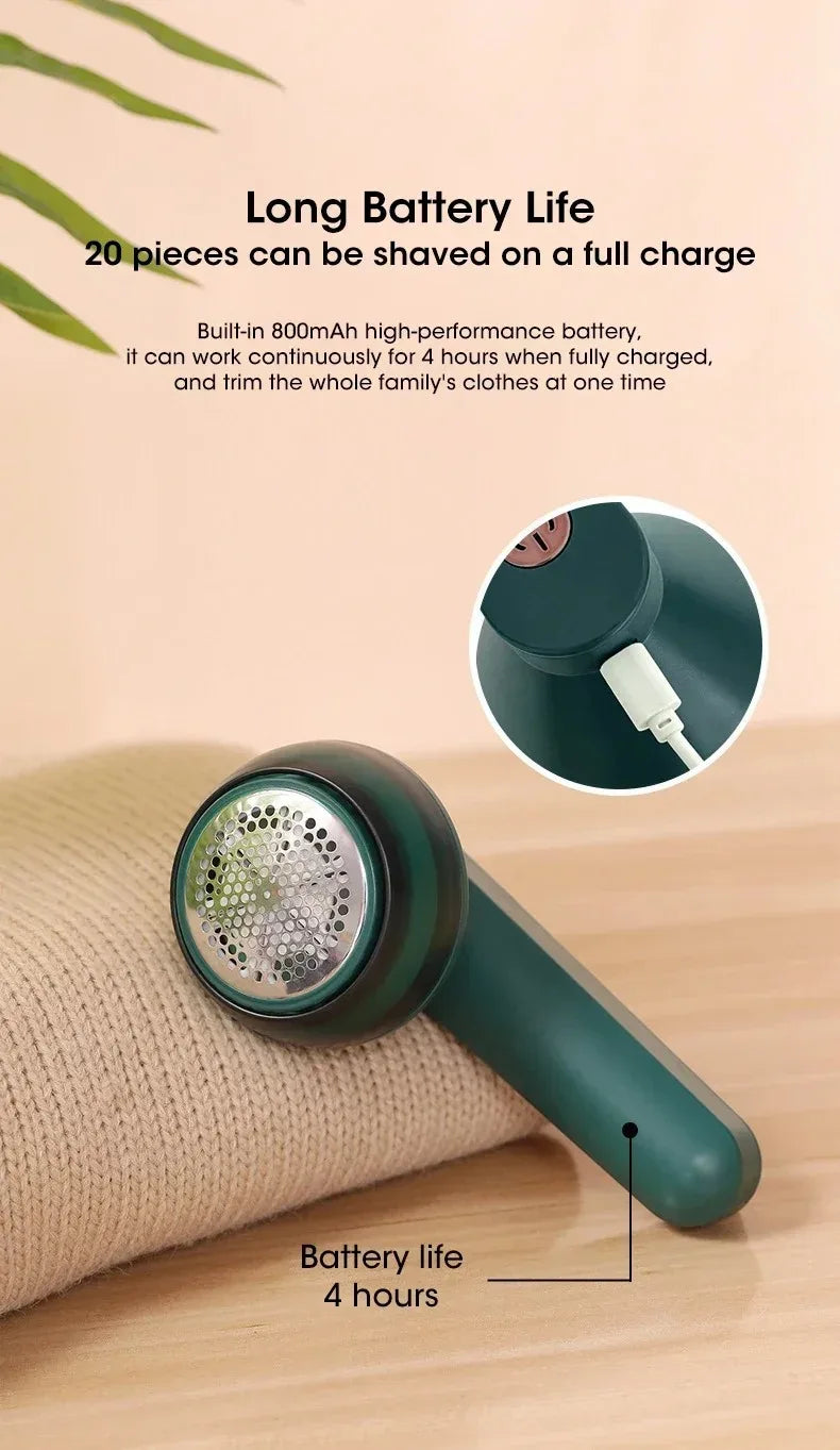 Electric Lint Remover Rechargeable for Clothing Fuzz Remover Sweater Shaver Coat Hair Ball Trimmer Plush Clothing Razor Remover