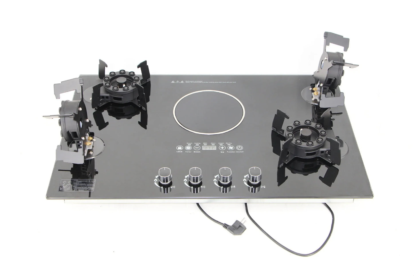 Built-In 5 Burner Gas and Electric Cooktop for Household Use Gas Hob Gas Stove for Industrial and Residential Use