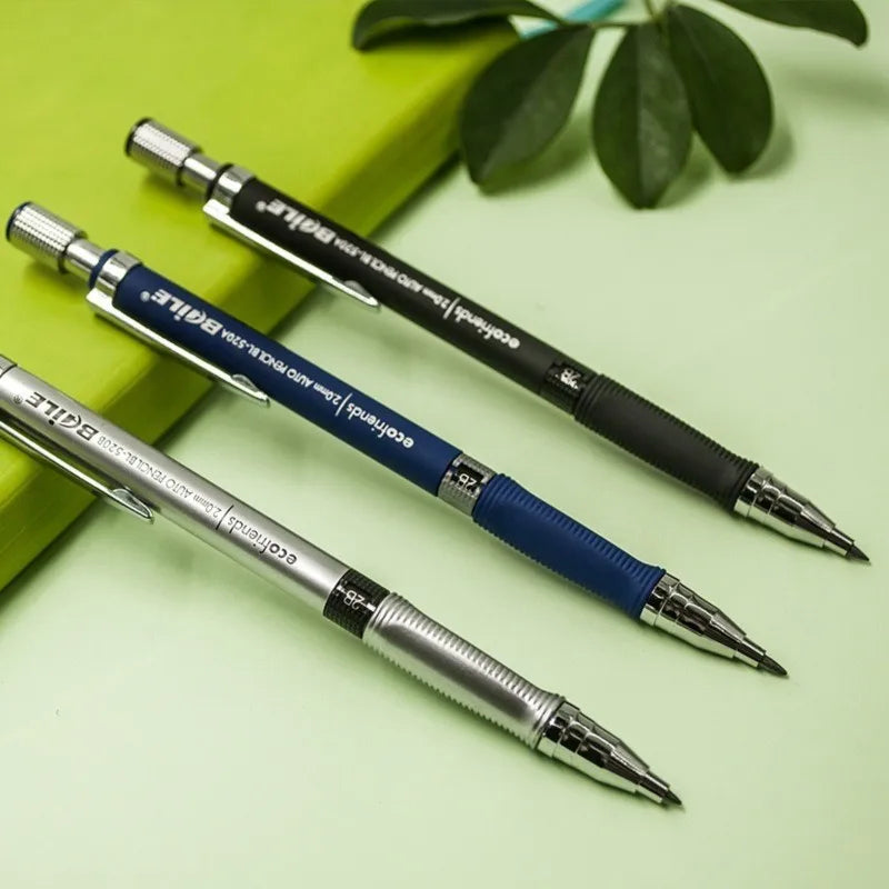 2.0mm Mechanical Pencil Black / Color Lead Refill 2B Sketching Pencil Art Sketch Painting Writing For School & Office Stationery