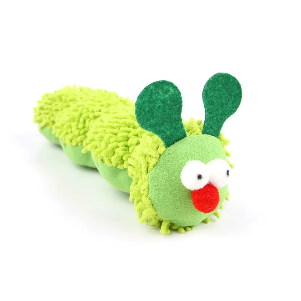 고양이 장난감 Pet Supplies Caterpillar Shaped Plush Cat Toy Contains Catnip Self Pleasure Boredom Relief Cat Toys Interactive