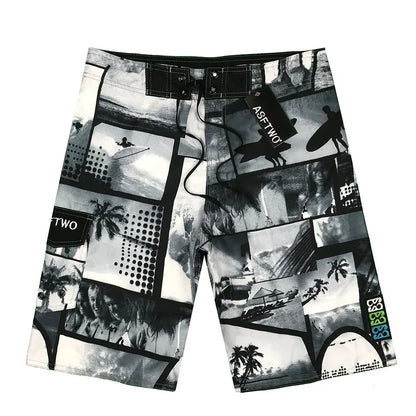 Plus Size Men's Swimming Shorts Board Shorts Bermuda Surfing Swim Shorts Dry Fit Boardshorts Swimwear Trunks Running Beach Pants