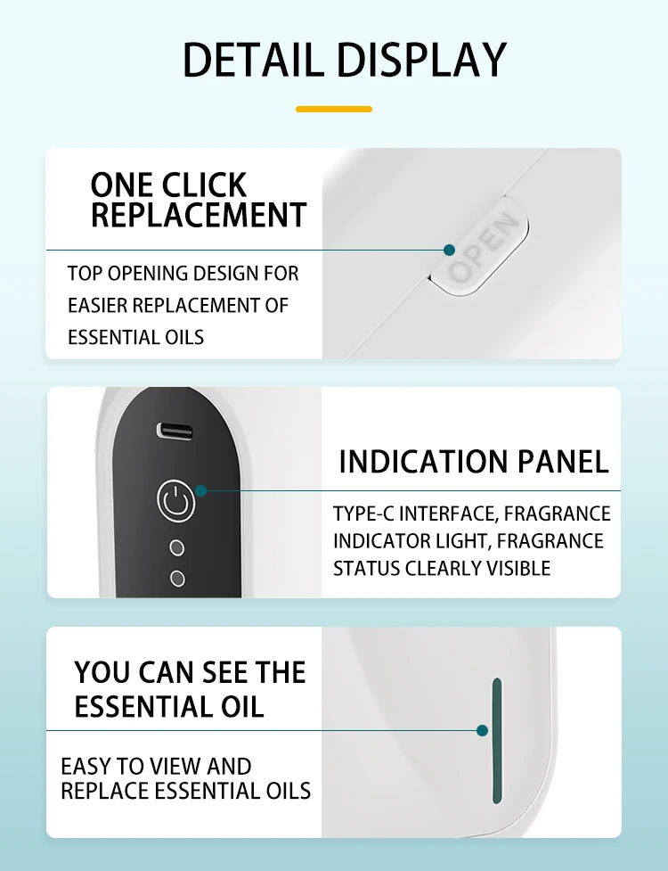Scent Machine Wall Mounted Professional Aroma Diffuser Bluetooth Smell Distributor Electric Smell for Home Fragrance Diffuser