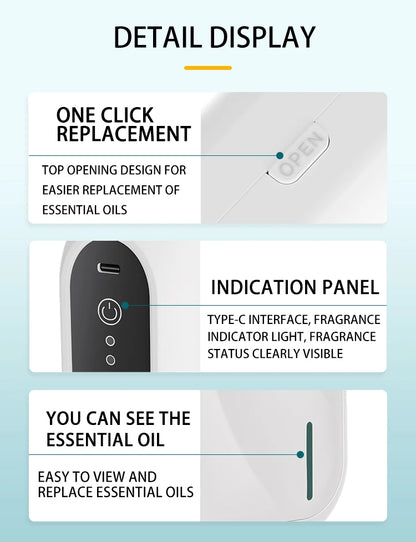 Scent Machine Wall Mounted Professional Aroma Diffuser Bluetooth Smell Distributor Electric Smell for Home Fragrance Diffuser