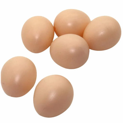 30 Pcs Plastic Fake Eggs Hen Hatching Simulation Laying Hen House Fake Eggs Farm Animal Supplies Children's Toys Painting Eggs