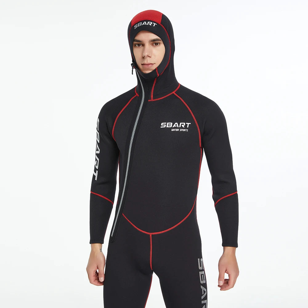 3MM diving suit men's and women's thickened diving suit men's warm hooded swimming wet suit surfing suit jellyfish suit
