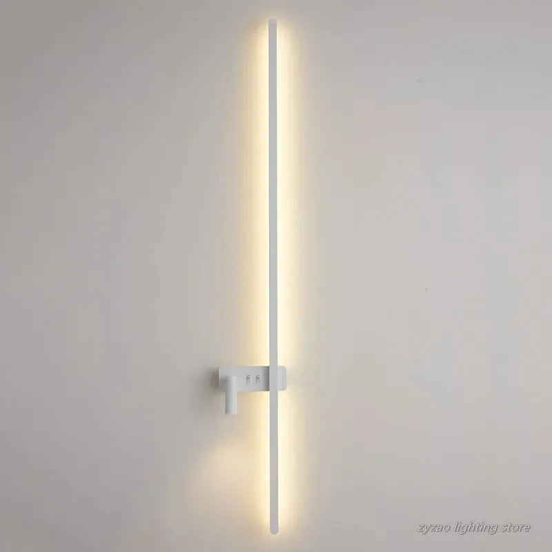 Modern Simple Long LED Wall Lamp Creative Rotatable Spotlights Living Room Bedroom Bedside Lighting Background Wall Home Decor