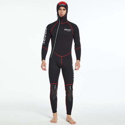 3MM diving suit men's and women's thickened diving suit men's warm hooded swimming wet suit surfing suit jellyfish suit