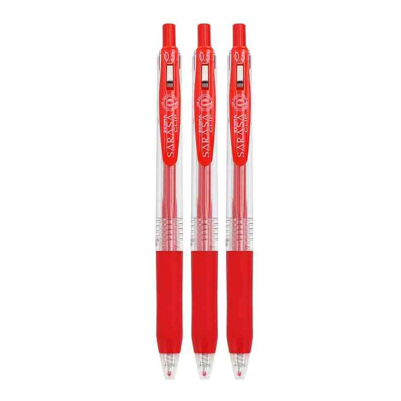Zebra Sarasa Clip 0.5mm Black Blue Red Retractable Gel Pens Ballpoint for Writing Office Accessory School Supplies Stationery