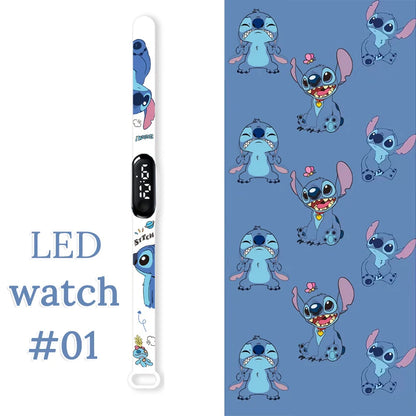 Fashion Stitch Children Watches Girls Waterproof Sport Wristband Women Bracelet  Kids LED Watch Touch Digital Clock