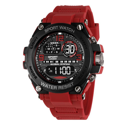 MAYZHISU Sports Electronic Watch for Man Student Teens Outdoor Waterproof Men's Sports Watches LED Digital Clock