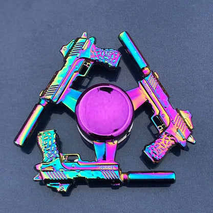 Dragon Wings Hand Spinner High Speed Low Noise Fingertip Gyro Alloy Anti Pressure Metal Rainbow Finger Spinner Children Toys
