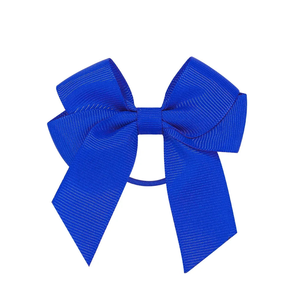 3.15inches Solid Color Hair Ribbon Hair Band for Girls Toddler Cheer Up Bows Head Rope Kids Headwear Ponytail Hair Accessories