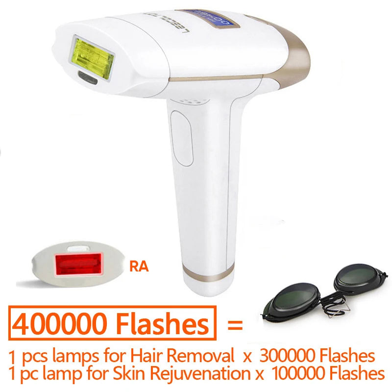 Lescolton Laser Epilator 2in1 Hair Removal Rejuvenation Replaceable Lamp for Women Men T009i Painless Bikini Trimmer Skin Care