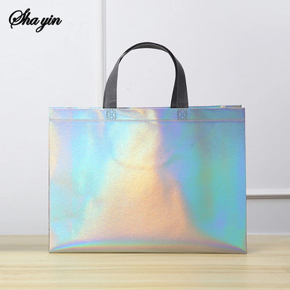 Organizer Silver Reusable Gift Tote Grocery Shopping Bags Apply To Bridesmaids Birthday Party Wedding, Bachelor Party Supplies