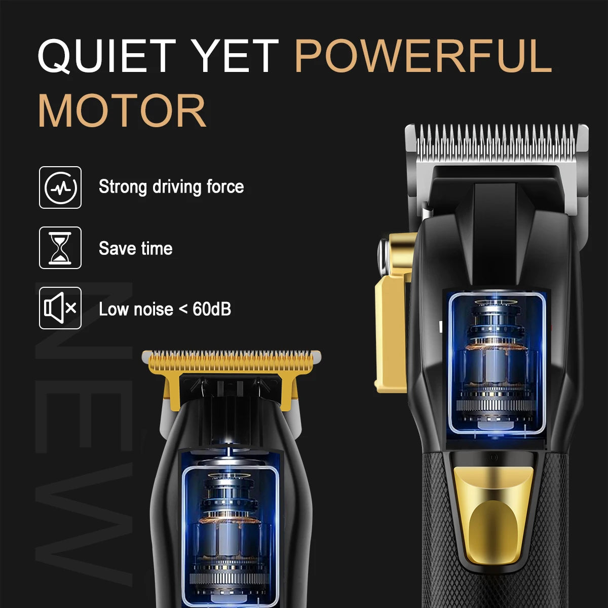 HIENA Professional Hair cutting machine Hair Clipper Set Metal Electric Cordless Hair Trimmer for Barber Display hair clipper