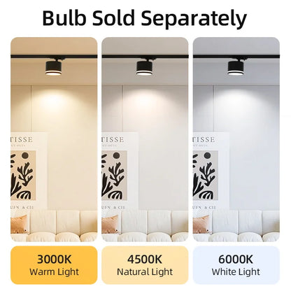 GX53 LED Track Spotlights Replaceable light bulb 110V 220V track Lights for Home Decor Living Room Kitchen Ceiling Lamp Decorate