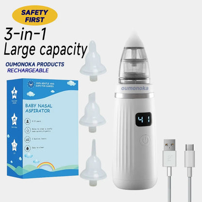 Smart Electric Baby Nasal Aspirator Absorber Equipment Silent Utensils Obstruction Rhinitis Cleaner New Born Items Care Tools