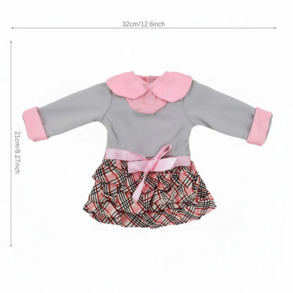 Doll Clothes Pretty Dresses Coat Daily Clothing Fashion Set For 43CM Baby Doll&18Inch American Doll,Girl Toys DIY Gifts