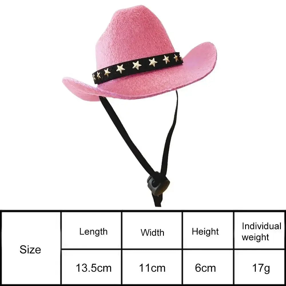 2024 Funny British Pet Dog Hat Star Cowboy Hat Adjustable Dog Costume Top Hat Headwear Pet Hat Dog Cap Pet Sun Hat Pet Supplies