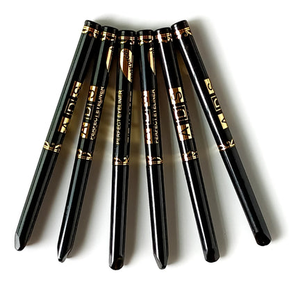 1Pc Black Coffee Waterproof Eyeliner Pencil Long Lasting Easy To Wear Eye Liner Gel Matte Quick Drying Eyeliner Pen Eye Makeup