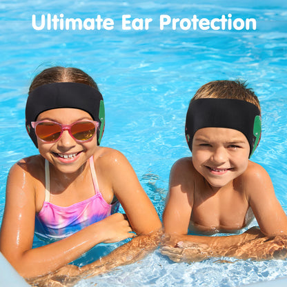 HeySplash Swimming Headband Swim Earplugs Kids Ear Plugs Ear Band Swimmer Ear Protection Elastic Neoprene Ear Guard