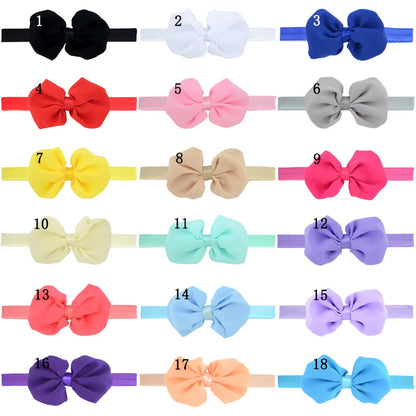 Baby Headband Ribbon Handmade DIY Toddler Infant Kids Hair Accessories Girl Newborn Bows Bowknot Bandage Turban Tiara