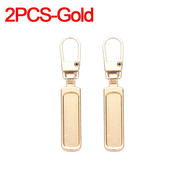 Detachable Zipper Puller Universal Replacement Tab Zippers Head Sliders Repair Kit for Suitcases Bags Clothing DIY Sewing Craft