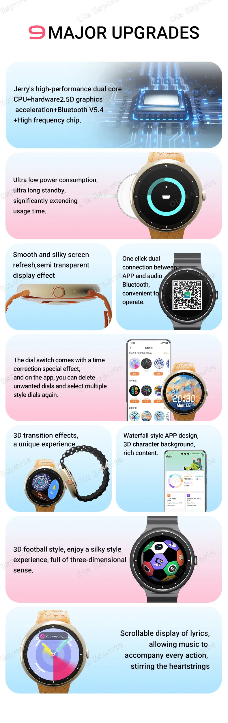 Smart Watch 2.09-inch AMOLED Screen Bluetooth Call Compass Tracker Men Sports Watches Health Monitor Women Smartwatch Waterproof