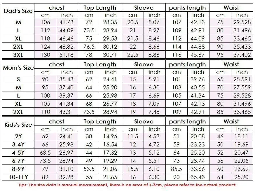 2025 New Year's Costume Short Sleeve Christmas Pajamas Set Matching Outfits for Family/Couples/Kids T-shirt+Trousers Sleepwear