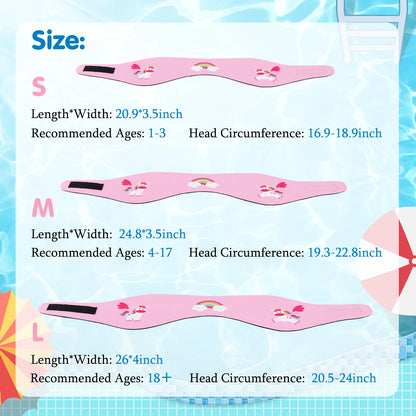 HeySplash Swimming Headband Swim Earplugs Kids Ear Plugs Ear Band Swimmer Ear Protection Elastic Neoprene Ear Guard