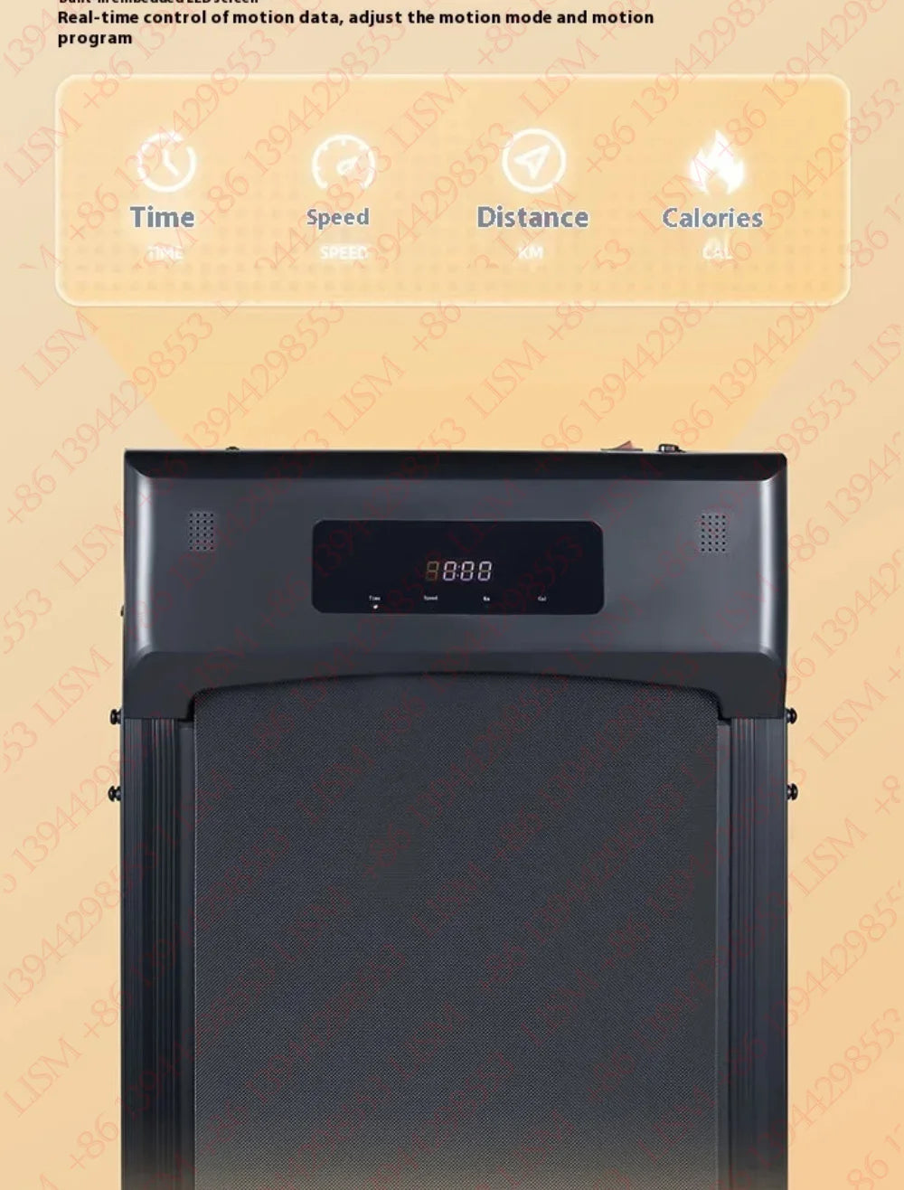 Household Flat Treadmill Indoor Mini Folding Silent Electric Shock-absorbed Flat Treadmill Simple Walking Pad Fitness Equipment