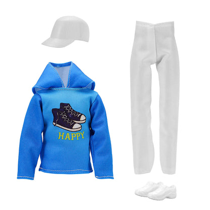 Doll Clothes Ken Doll Clothes Hoodie Sportswear Shirt Coat Outfit Set Doll Accessories Dressing Up Children's Toys,Girls Gift