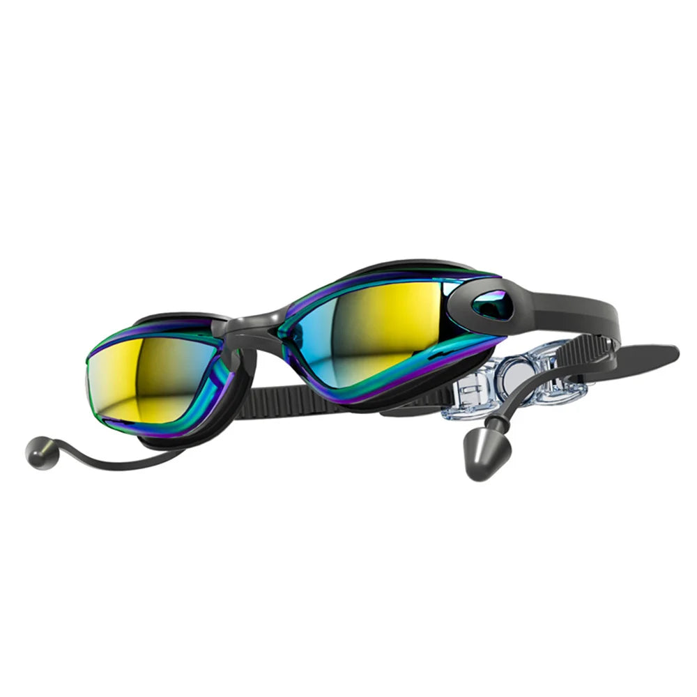 Creative HD Summer Swimming Goggles Anti Fog Waterproof Swim Eyewear Adjustable Silicone Diving Swim Glasses Men Women