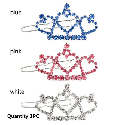 Bling Pearl Dog Collar Small and Medium Dogs Crown Hair Clips Puppy Accessories Doggy Heart and Bone Necklace Pet Supplies