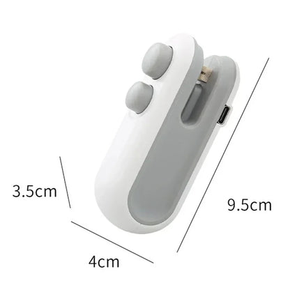Mini Heat Sealer 2 in 1 Rechargeable HandheldBag Sealer With Cutter Magnet Bag Resealer Machine for Plastic Bags Snack Bags