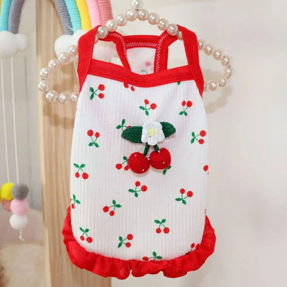 Pet Supplies Cute Little Dog Summer Strap Soft Fashion Dog Vest Breathable Pet Clothes for Kittens Puppy