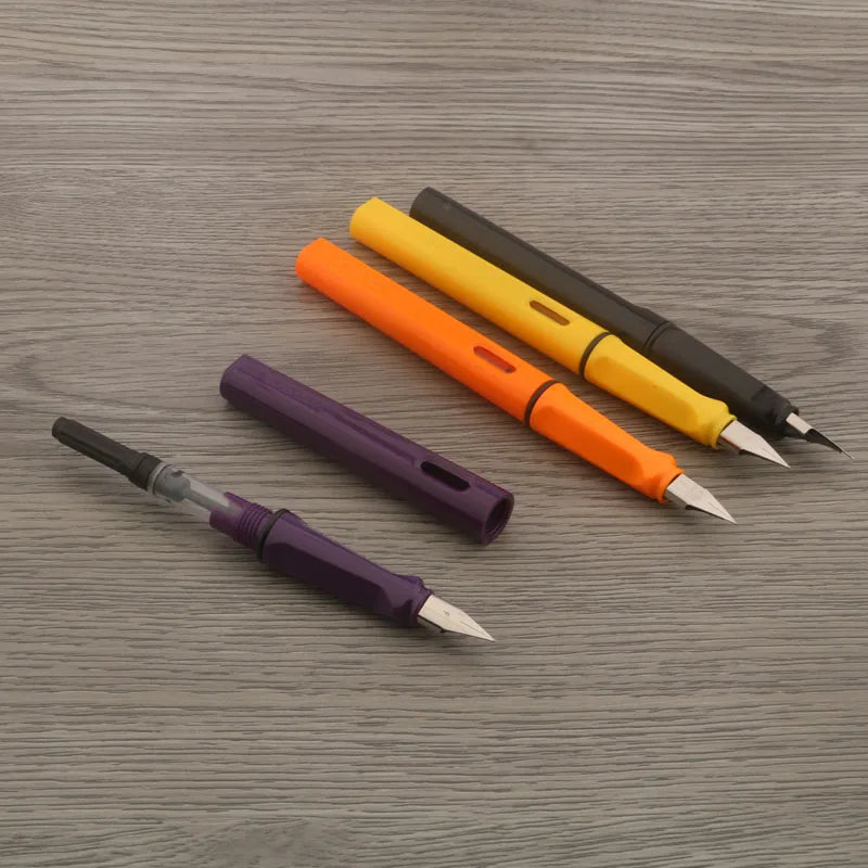 High Quality Brand Jinhao Fashion Fountain Pen Starry Plastic Finance Classic Macaron Pink EF Ink Pen Office School Supplies New