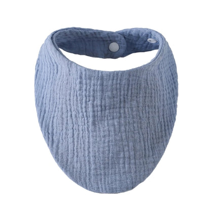 Baby Bibs Organic Cotton Muslin Scarf Burp with for Triangle Gauze Water Absorb Bandana for Boys Girls