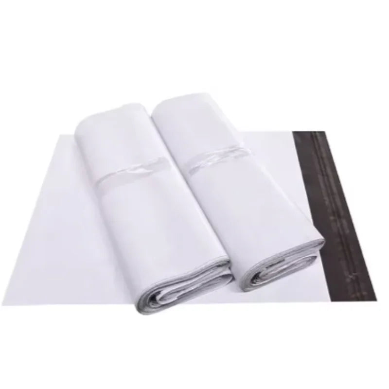 Bulk White Self-Seal Adhesive Courier Bags for Express Delivery - Plastic Packaging Pouches Envelope Storage Mail Envelope