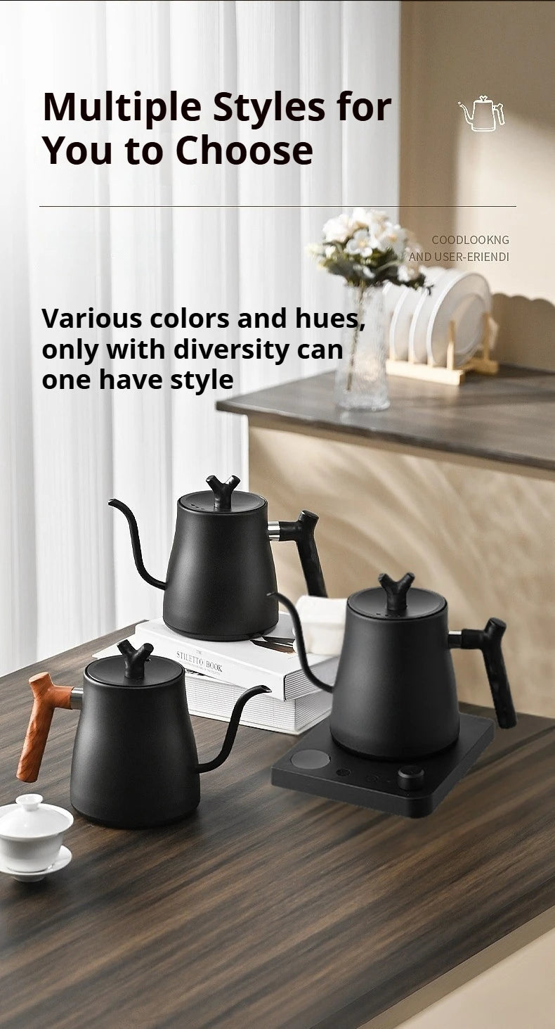 1000W Fast Electric Kettle, 1L Capacity, 304 Stainless Steel, One-Touch Boil & Dry Burn Protection