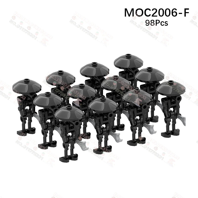 Sci-Fi Movie Series Droid Building Blocks Creative Mini Collector Turret Robot Annihilator Robot Model Bricks Toys For Kids Gift