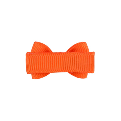 1.2 Inches Solid Colors Mini Hair Bows With Clip For Kids Girls Hairgrips Ribbon Covered Safety Bows Headwear Hair Accessories