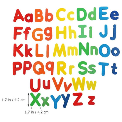 Red & Blue English Letter Magnetic Stickers Number Refrigerator Magnetic Stickers Alphabet Spelling Educational Kids Toys