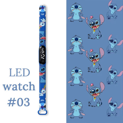 Fashion Stitch Children Watches Girls Waterproof Sport Wristband Women Bracelet  Kids LED Watch Touch Digital Clock